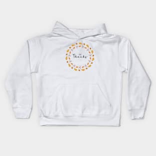 Fall wreath Kids Hoodie